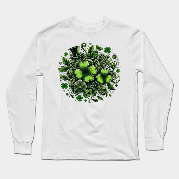 Saint Patrick hat Long Sleeve T-Shirt by YuYu